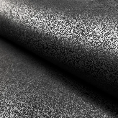 Tissu Suédine extensible effet vieilli Noir - Par 10 cm