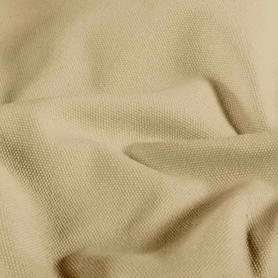 Tissu Toile Canvas d&#039;ameublement uni Beige sable - Par 10 cm