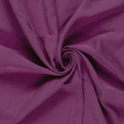 Tissu Viscose Twill extensible uni Pourpre - Par 10 cm