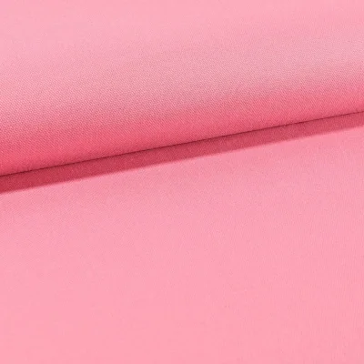Tissu Toile Coton Canvas uni Rose - Par 10 cm