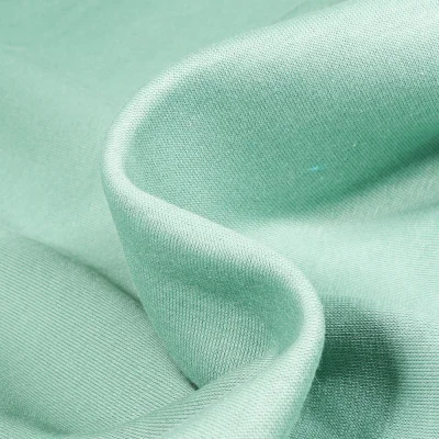 Tissu Molleton Sweat uni Vert menthe clair - Par 10 cm