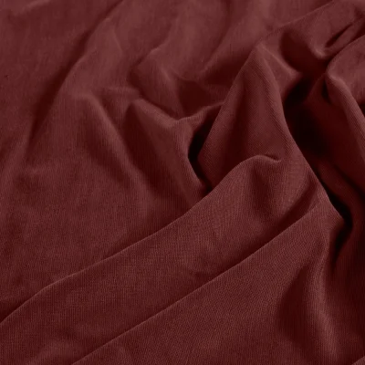 Tissu Jersey Viscose délavé uni Bordeaux - Par 10 cm