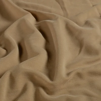 Tissu Jersey Viscose délavé uni Beige - Par 10 cm
