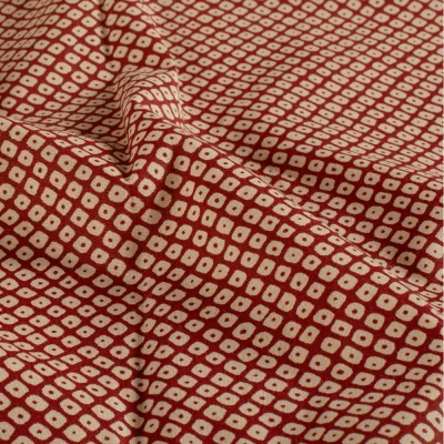 Tissu Coton imprimé Diamonds losanges sur fond Bordeaux - Par 10 cm
