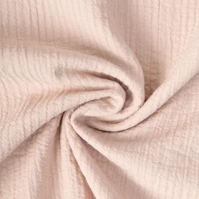Tissu Coton surpiqué uni Naturel - Par 10 cm