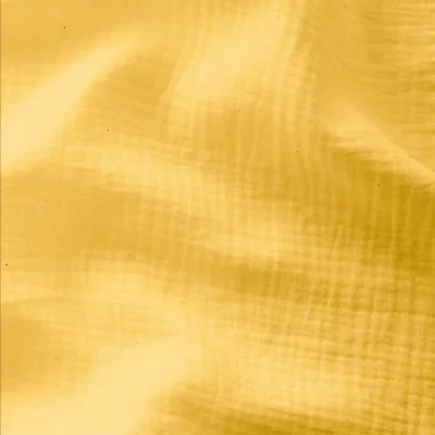 Tissu Double gaze uni Jaune - Par 10 cm