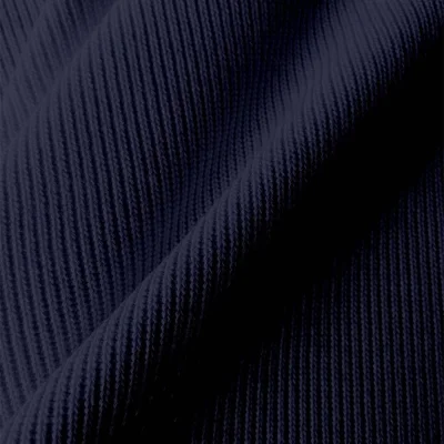 Tissu Maille Tricot Miloza uni Bleu marine - Par 10 cm