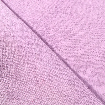 Tissu Micro Éponge Bambou Lilas - Par 10 cm