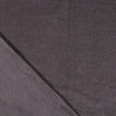 Tissu Micro Éponge Bambou Gris anthracite - Par 10 cm