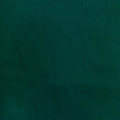 Tissu Velours milleraies uni Vert émeraude - Par 10 cm