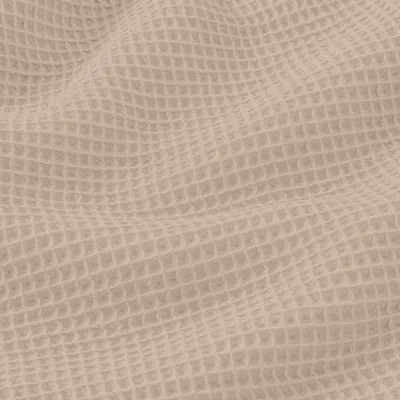 Tissu Nid d&#039;abeille Solara uni beige - Par 10 cm