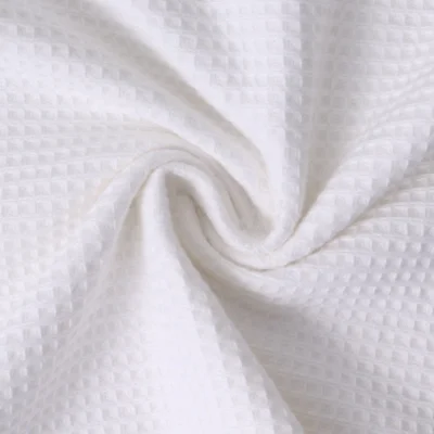 Tissu Nid d&#039;abeille envers Eponge Beelyne Blanc - Par 10 cm
