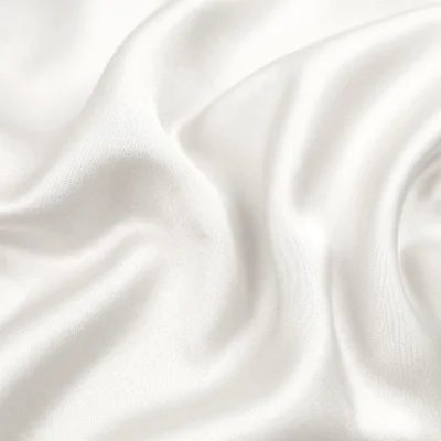 Tissu Satin Duchesse uni Blanc - Par 10 cm