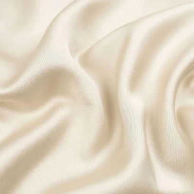 Tissu Satin Duchesse uni Ecru - Par 10 cm