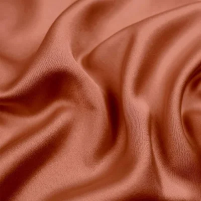 Tissu Satin Duchesse uni Fauve - Par 10 cm