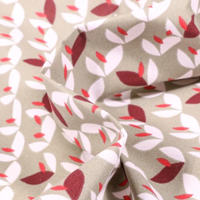 Tissu Coton imprimé Arty Vaya sur fond Gris - Par Coupon de 3m