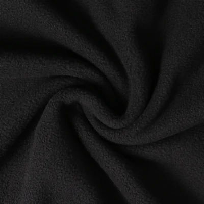 Tissu Polaire doux Grand Froid Noir - Par 10 cm