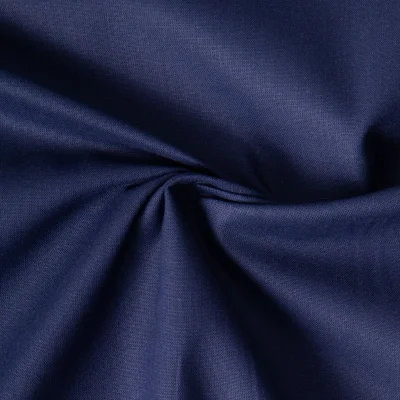 Tissu Coton uni Bleu nuit - Par 10 cm