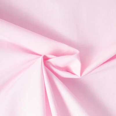 Tissu Coton uni Rose pastel - Par 10 cm