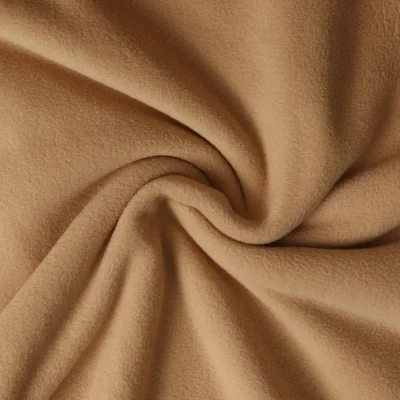 Tissu Polaire doux Grand Froid Camel - Par 10 cm