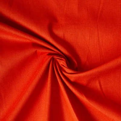 Tissu Coton uni Rouille - Par 10 cm