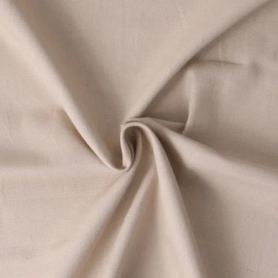 Tissu Coton Linécru  uni Beige - Par 10 cm