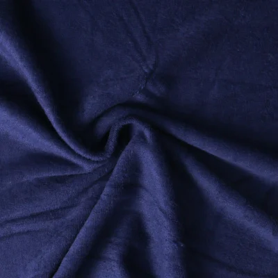 Tissu éponge Bambou Moélia uni Bleu marine - Par 10 cm