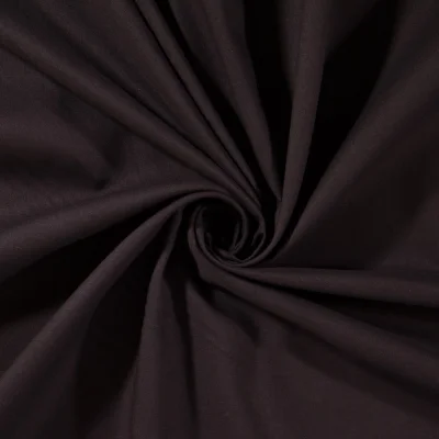 Tissu Coton uni Noir - Par 10 cm