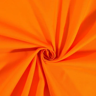 Tissu Coton uni Orange - Par 10 cm