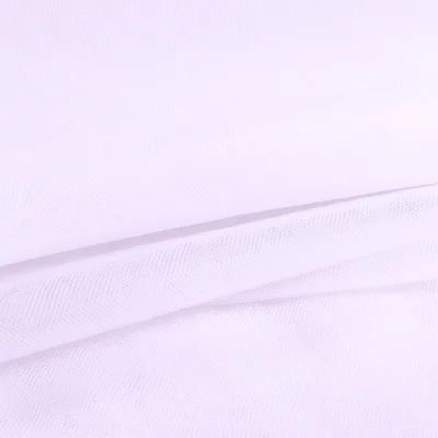 Coupon Tissu Tulle souple grande largeur uni Blanc - Coupon de 130 cm