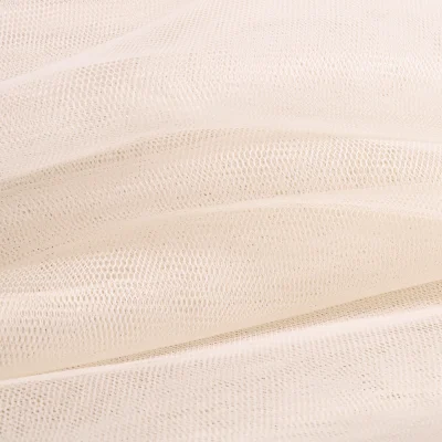 Tissu Tulle souple grande largeur uni Blanc cassé - Au mètre