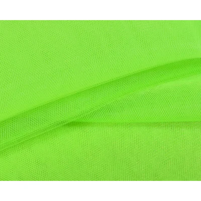 Tissu Tulle souple grande largeur uni Vert fluo - Au mètre
