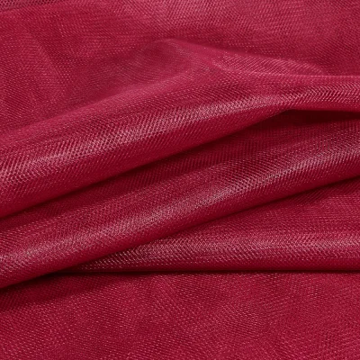 Tissu Tulle souple grande largeur uni Bordeaux - Au mètre