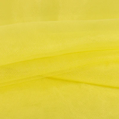 Tissu Tulle souple grande largeur uni Jaune - Au mètre