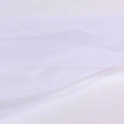 Tissu Voile de mariée grande largeur Blanc - Par 10 cm