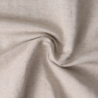 Tissu Lin mélangé Solène uni Beige chiné - Par 10 cm