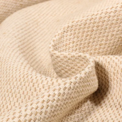 Tissu Canevas Lin coton uni Naturel - Par 10 cm