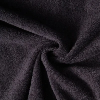 Tissu Eponge uni 400 g/m² Gris Anthracite - Coupon de 3 mètres