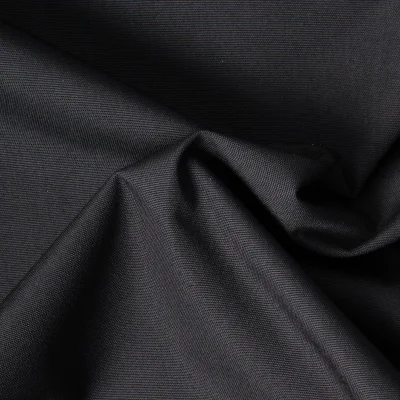 Tissu Imperméable spécial extérieur intensif uni Noir - Par 10 cm