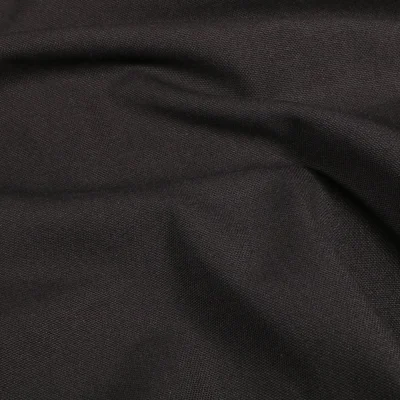 Tissu Toile de coton uni Grande largeur Noir - Par 10 cm