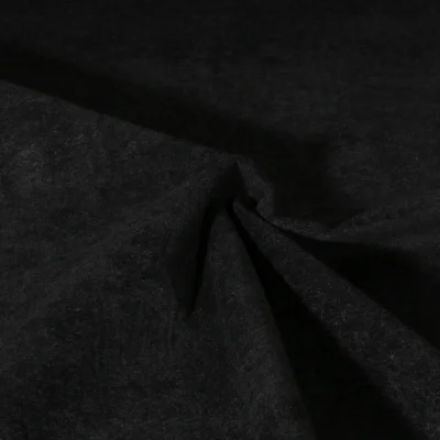 Tissu Velours d&#039;ameublement texturé Genova Noir - Par 10 cm