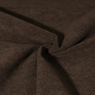 Tissu Velours d&#039;ameublement texturé Genova uni  Marron chocolat - Par 10 cm