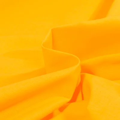 Tissu Coton uni Jaune soleil - Par 10 cm