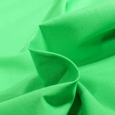 Tissu Coton uni Vert fluo - Par 10 cm