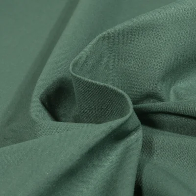Tissu Coton uni Vert artique - Par 10 cm