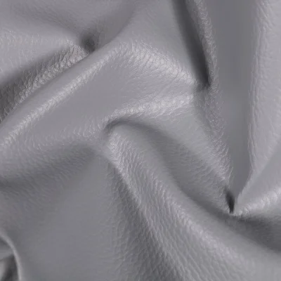 Simili cuir d&#039;ameublement uni Gris clair - Par 50 cm