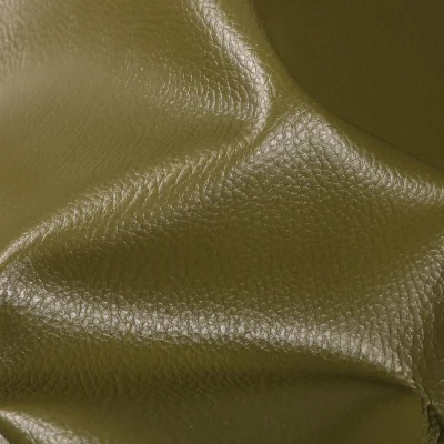 Simili cuir d&#039;ameublement uni Kaki - Par 50 cm