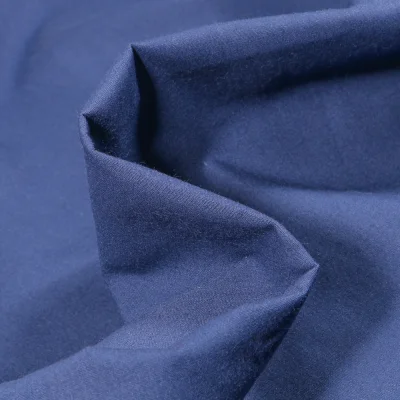 Tissu Popeline de coton mercerisé uni Elise Bleu indigo - Par 10 cm