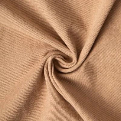 Tissu Coton Sergé d&#039;ameublement Sisal uni Caramel - Par 10 cm