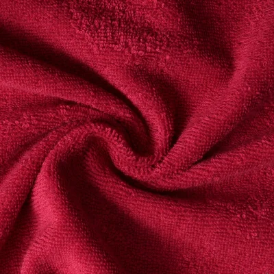 Tissu Eponge  Spa 400 g/m2 uni Rouge - Par 10 cm
